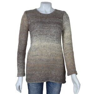 NWT DKR & Co Knit Ombre Wool Blend Sweater Brown Size Small